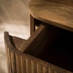 Nachtkonsole für die Wandmontage aus Massivholz - Izunamy