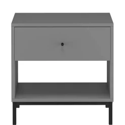 Nachtkonsole in Grau mit Schwarz - Lagista