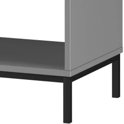 Nachtkonsole in Grau mit Schwarz - Lagista