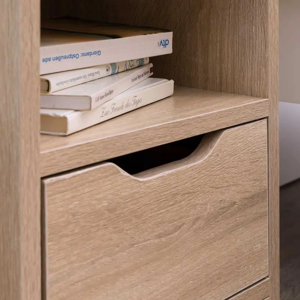 Nachtkonsole mit Fach und Schublade - Mavricara