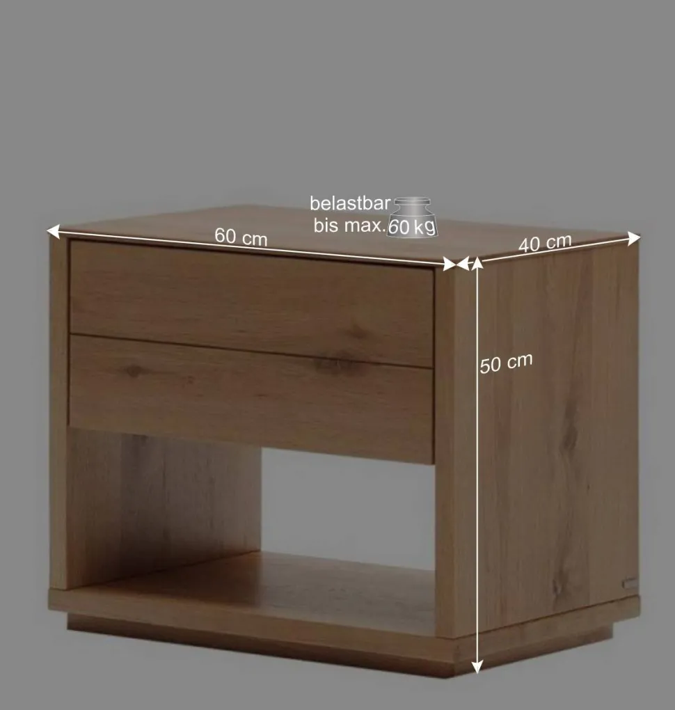 Nachtkonsole mit Schublade und Fach - Algaro