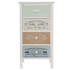 Nachtschrank Face in Bunt