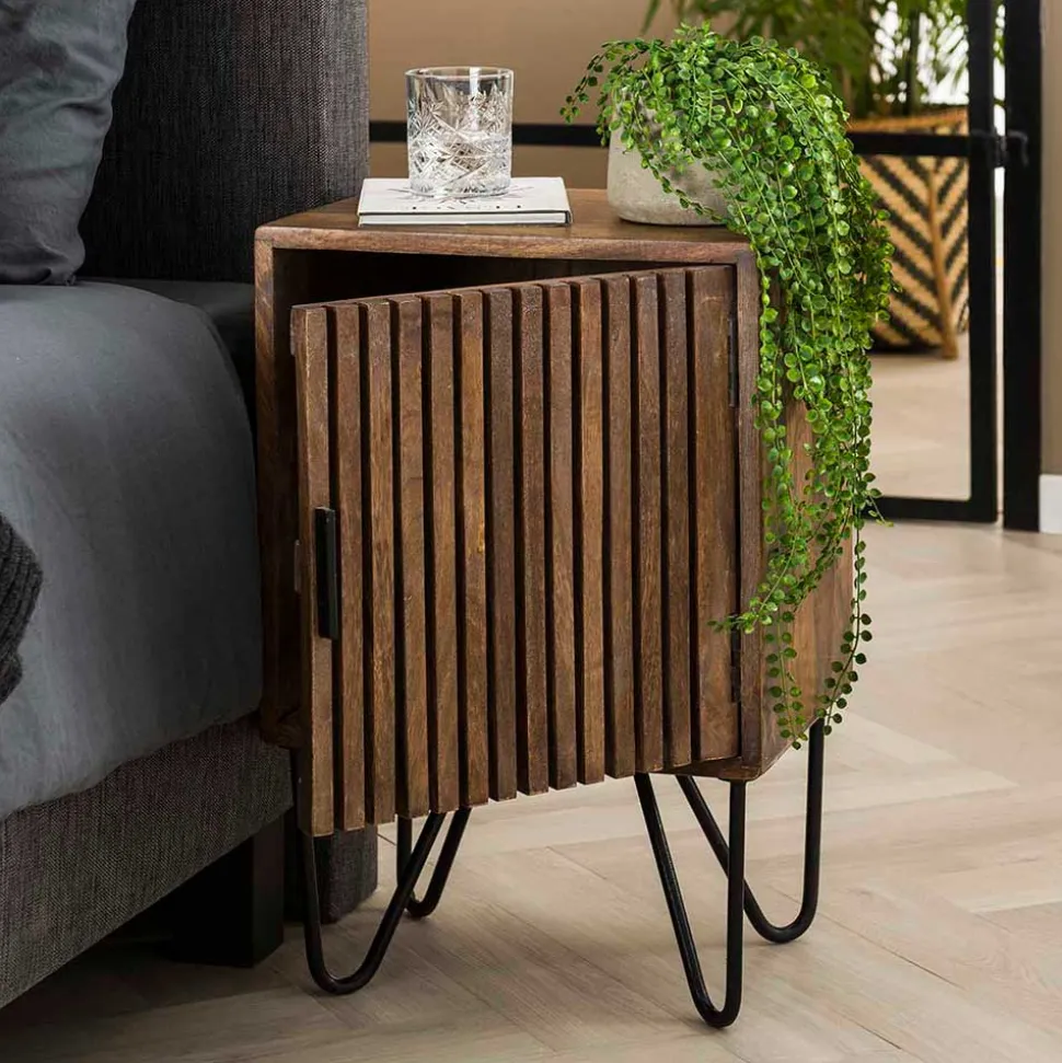 Nachtschränke aus Mangoholz - Baina (2er Set)