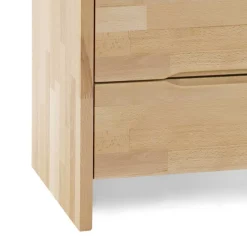 Nachttisch mit zwei Schubladen Devenia Kernbuche massiv