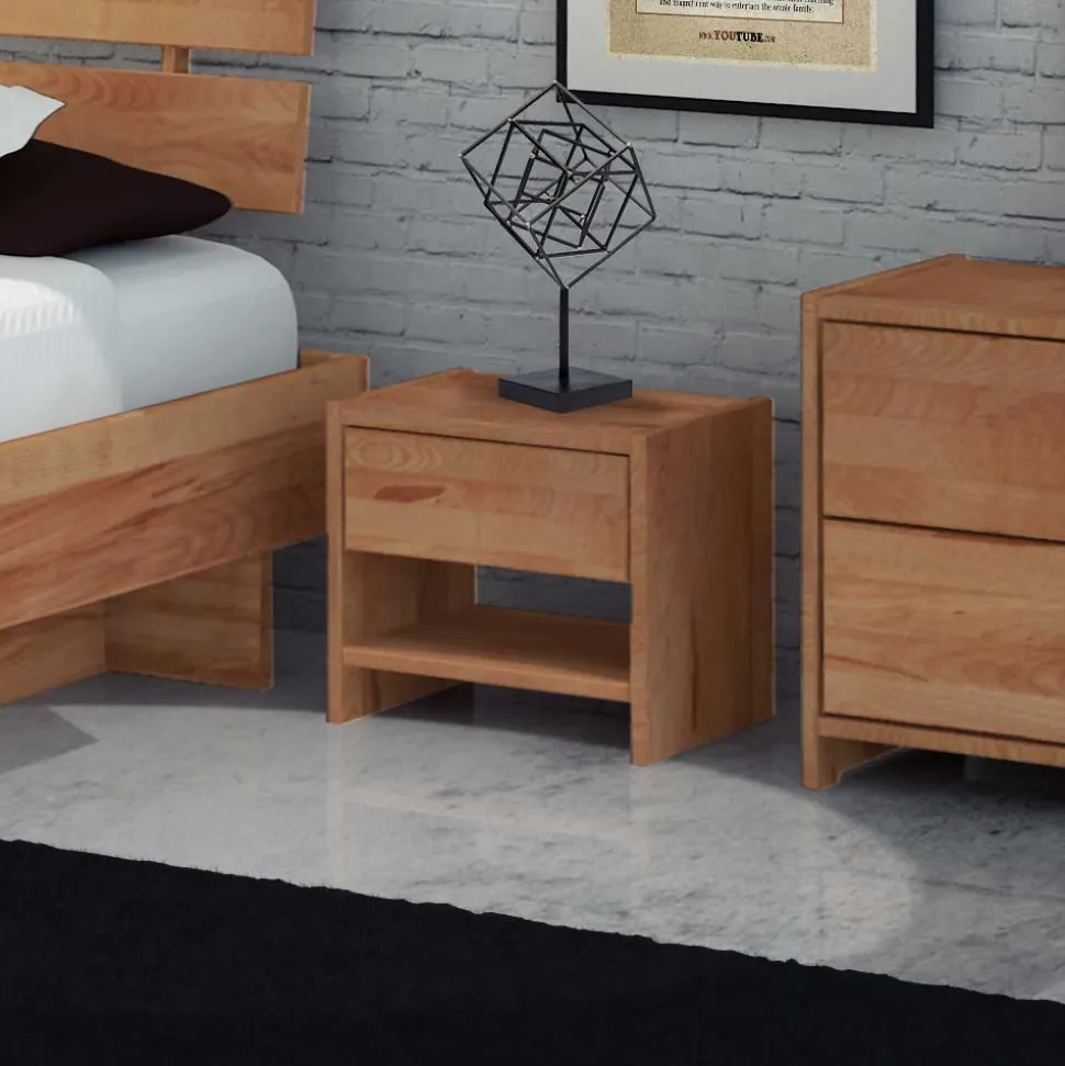 Nachttisch Salomonia aus Kernbuche Massivholz