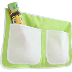 Naturfarbenes Kiefernholz Hochbett mit Stoff - Pafigona