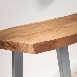 Naturkanten Dielenbank aus Akazie massiv - Vibka