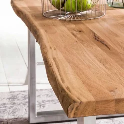 Naturkanten Eichentisch im Loft Stil - Piacenza