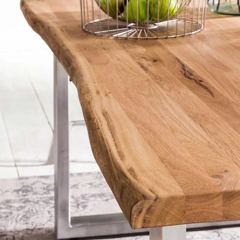 Naturkanten Eichentisch im Loft Stil - Piacenza