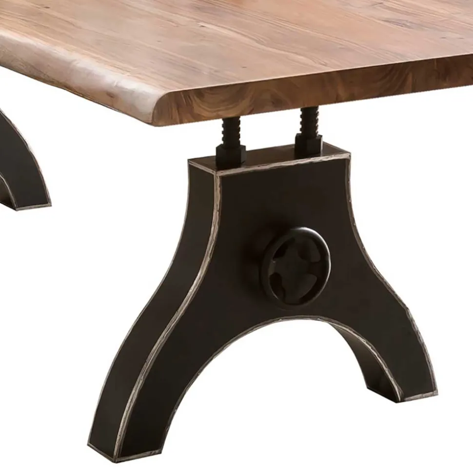 Naturkanten Esstisch mit Industrial Gestell - Belego