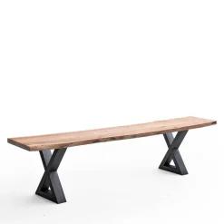 Naturkanten Esszimmerbank Akazie Natur - Coriba