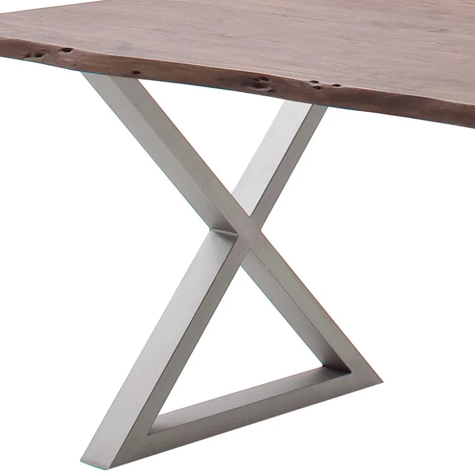 Naturkanten Esszimmertisch in Walnuss - Adison