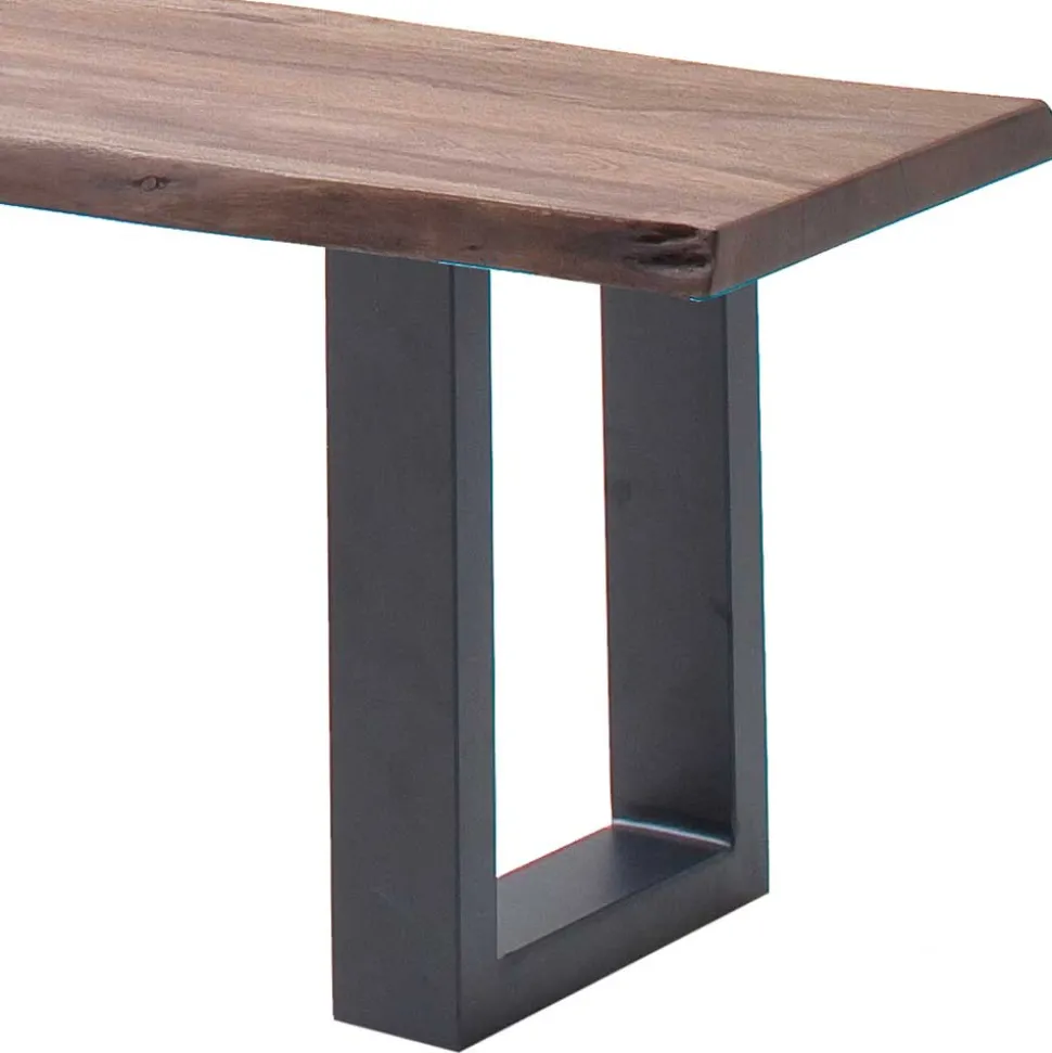 Naturkanten Küchenbank in Walnuss Akazienholz - Ubratum