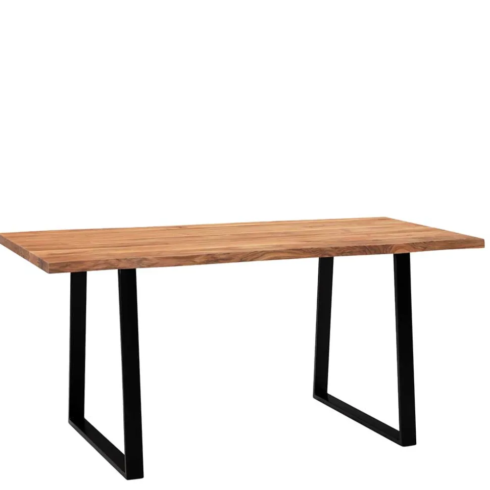 Naturkanten-Tisch mit Trapezbeinen - Captain