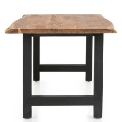 Naturkantentisch und Armlehnenstühle - Norian (fünfteilig)