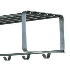 Nickelfarbene Hängegarderobe aus Stahl - Mazurra