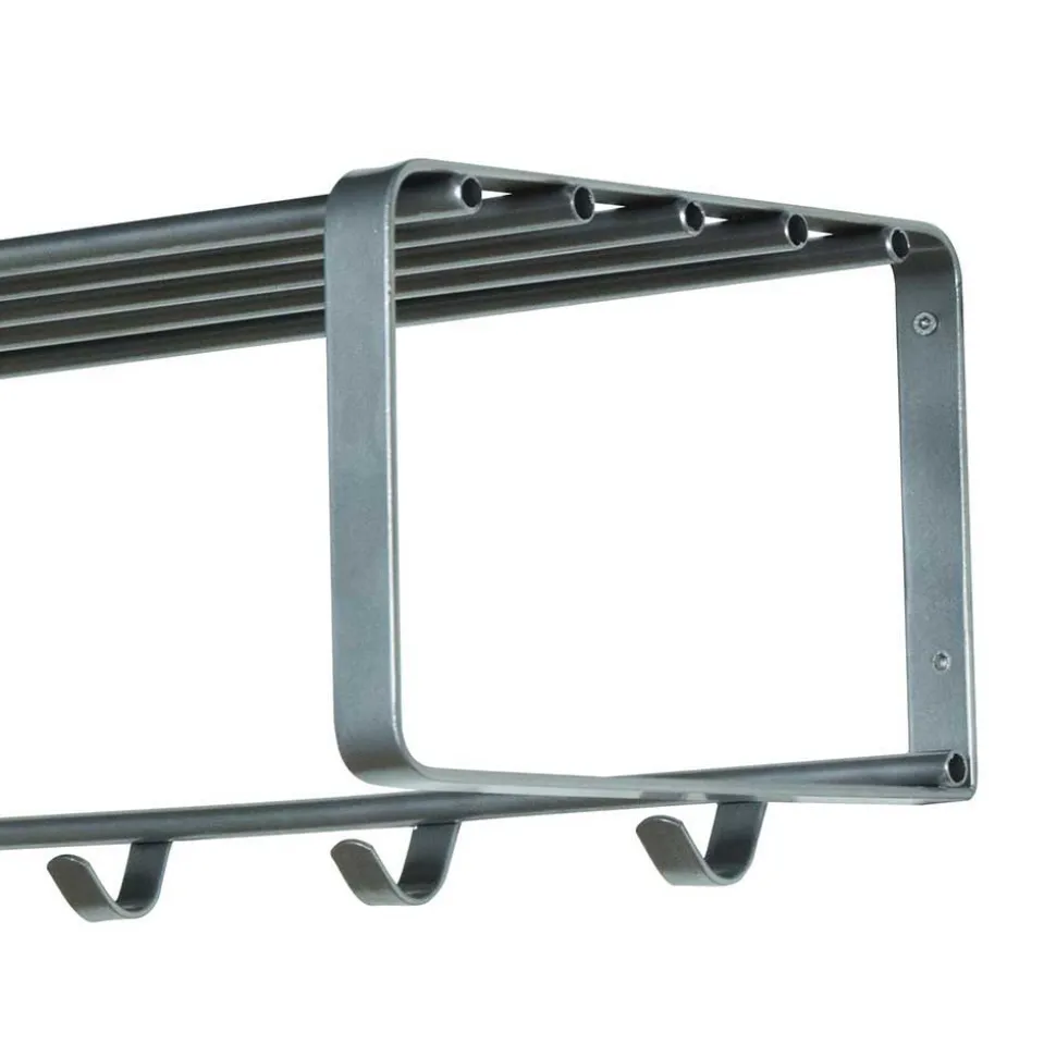 Nickelfarbene Hängegarderobe aus Stahl - Mazurra