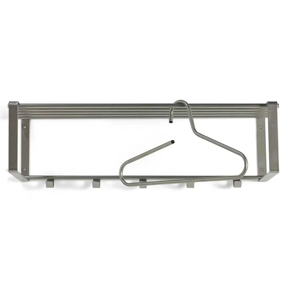 Nickelfarbene Hängegarderobe aus Stahl - Mazurra