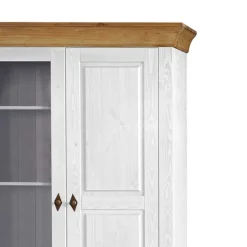 Niedrige Vitrine Sibiuta im Landhaus Look
