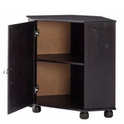 Niedriger Holzschrank für die Ecke in Wenge - Scruba