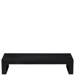 Niedriger Japandi Wohnzimmertisch in Schwarz - Milana