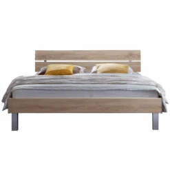 Niedriges Bett Hamburg in Eiche Sonoma Dekor