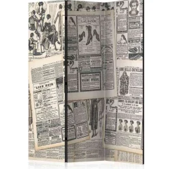 Nostalgie Design Trennwand Alte Zeitungen - Kos