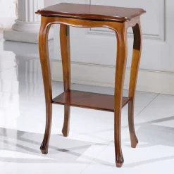 Nussbaumfarbener Beistelltisch Luvretto im Design Italienisch