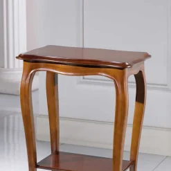 Nussbaumfarbener Beistelltisch Luvretto im Design Italienisch