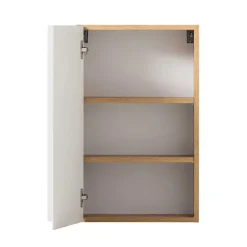 Oberer Badezimmerschrank in Weiß & Wildeiche - Eight