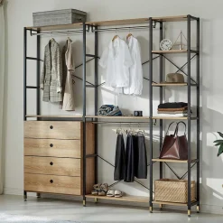 Offener Kleiderschrank Garderobe 210 cm breit - Hestalona