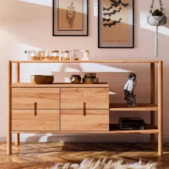 Offenes Designregal mit zwei Fächern - Indrya