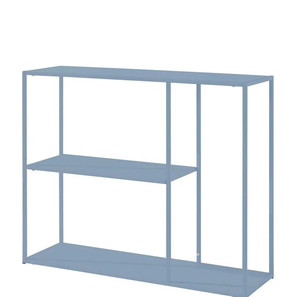 Offenes Metallregal in Blau Petrol - Filax