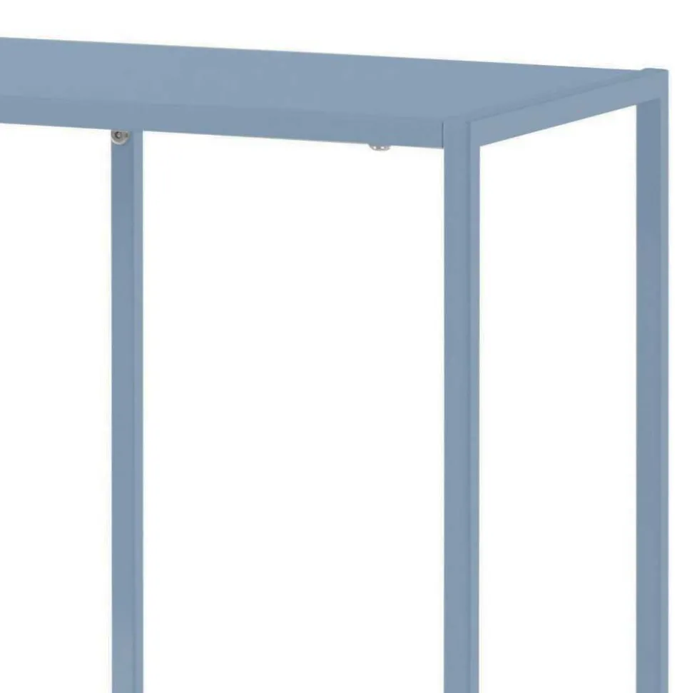 Offenes Metallregal in Blau Petrol - Filax