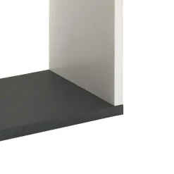 Offenes Regal Clarence in Weiß Grau