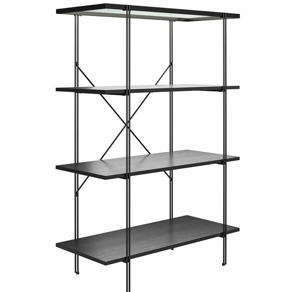 Offenes Regal mit Rillenstruktur Glas Boden - Pluggia