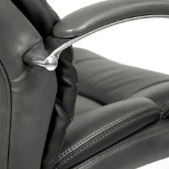 Office Chefsessel in Dunkelgrau & Chrom - Lajara