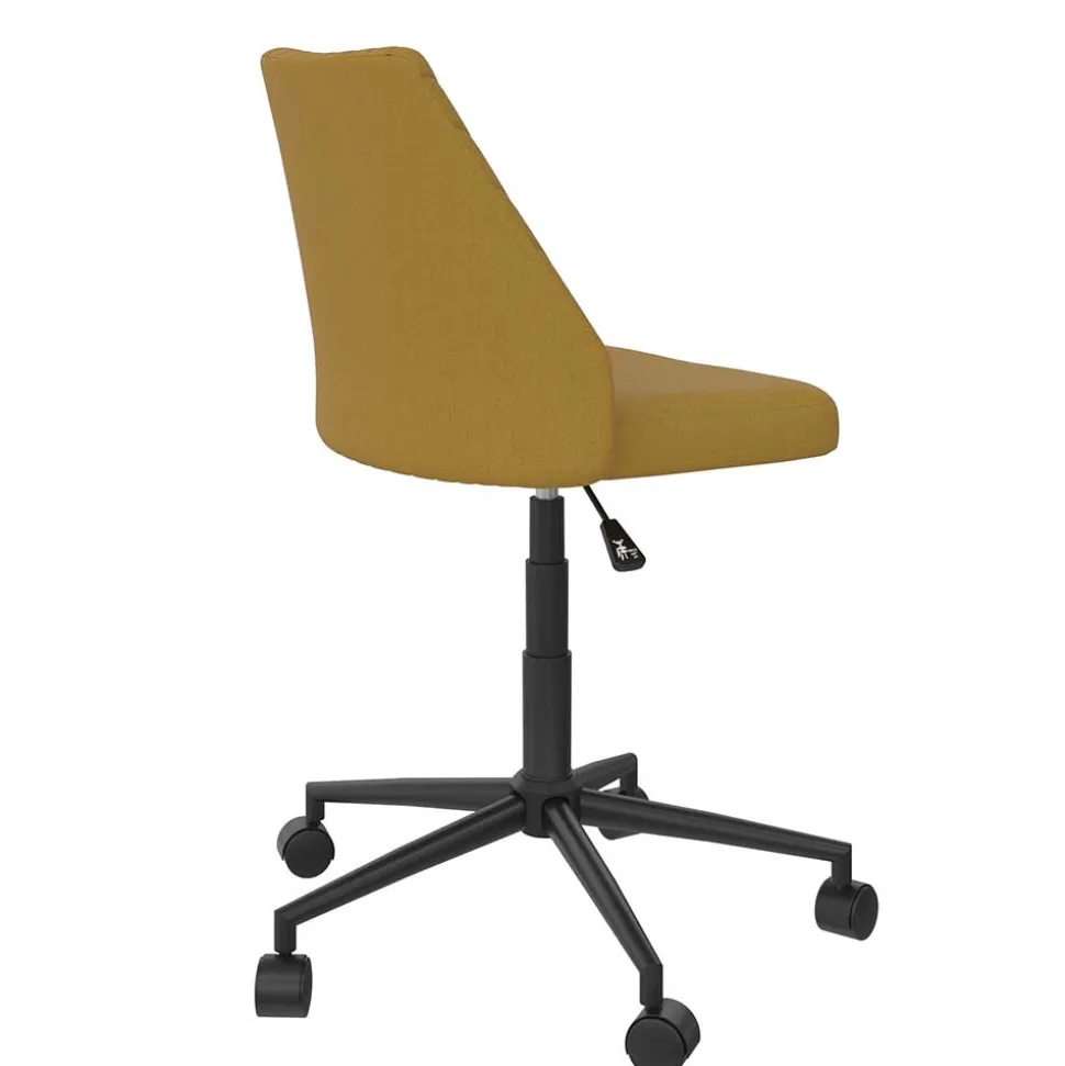 Office Drehstuhl in Gelb Stoff - Taba