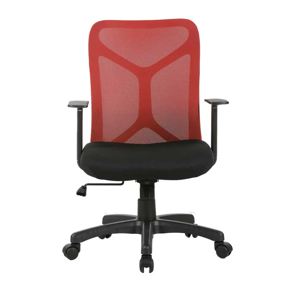 Office Drehstuhl in Rot und Schwarz - Fancys