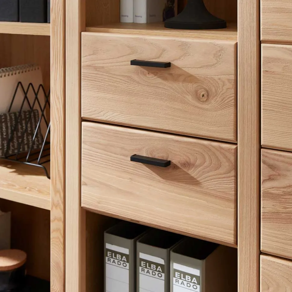 Office Möbelset teilmassiv - Emly (achtteilig)