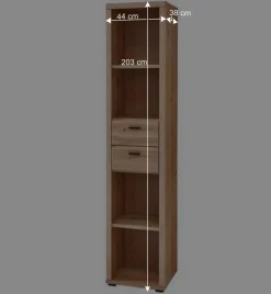 Office Möbelset teilmassiv - Emly (achtteilig)