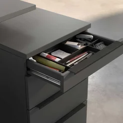 Office Rollcontainer in Dunkelgrau - Tila