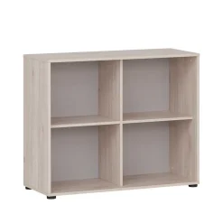 Office Schrank in Eiche Hell & Platingrau - Lakes