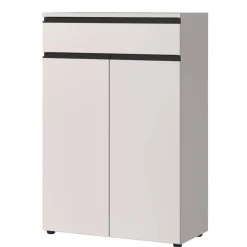 Office Vertiko in Hellgrau mit Schwarz - Great