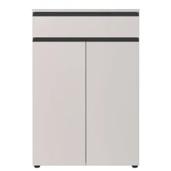 Office Vertiko in Hellgrau mit Schwarz - Great