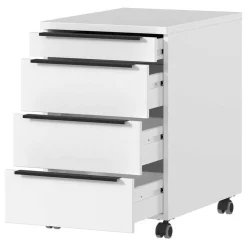 Officemöbel Kombi in Weiß - Sparkle (dreiteilig)