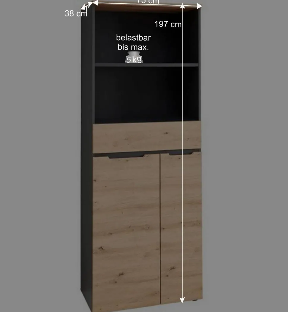 Officemöbel Komplettset modern - Kuetra (achtteilig)