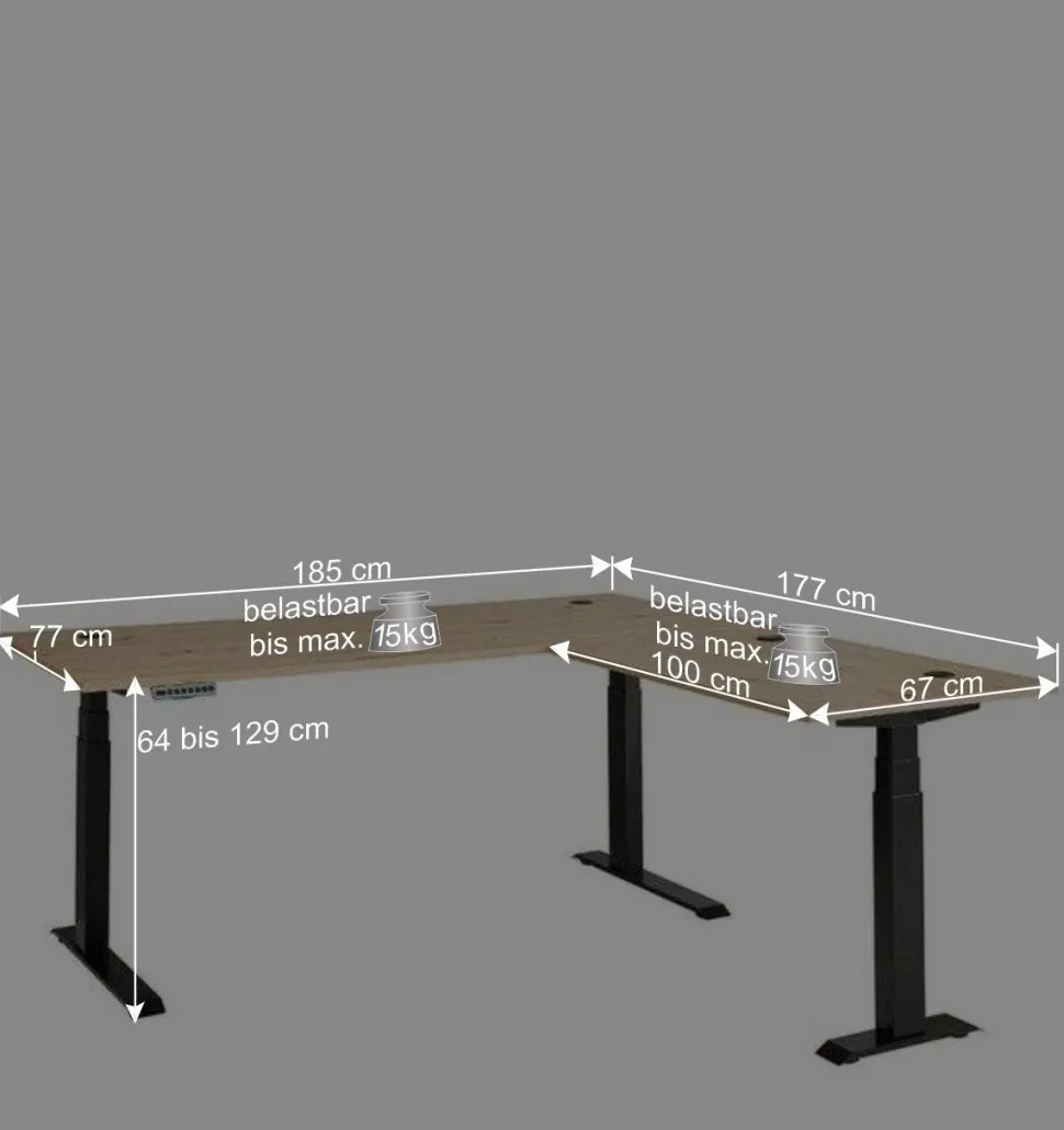 Officemöbel Komplettset modern - Kuetra (achtteilig)