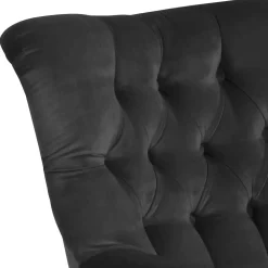 Ohrenbackensessel in Anthrazit Samtvelours - Camcupa