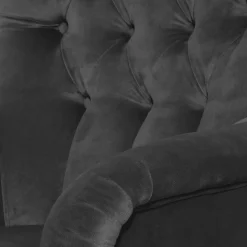 Ohrenbackensessel in Anthrazit Samtvelours - Camcupa